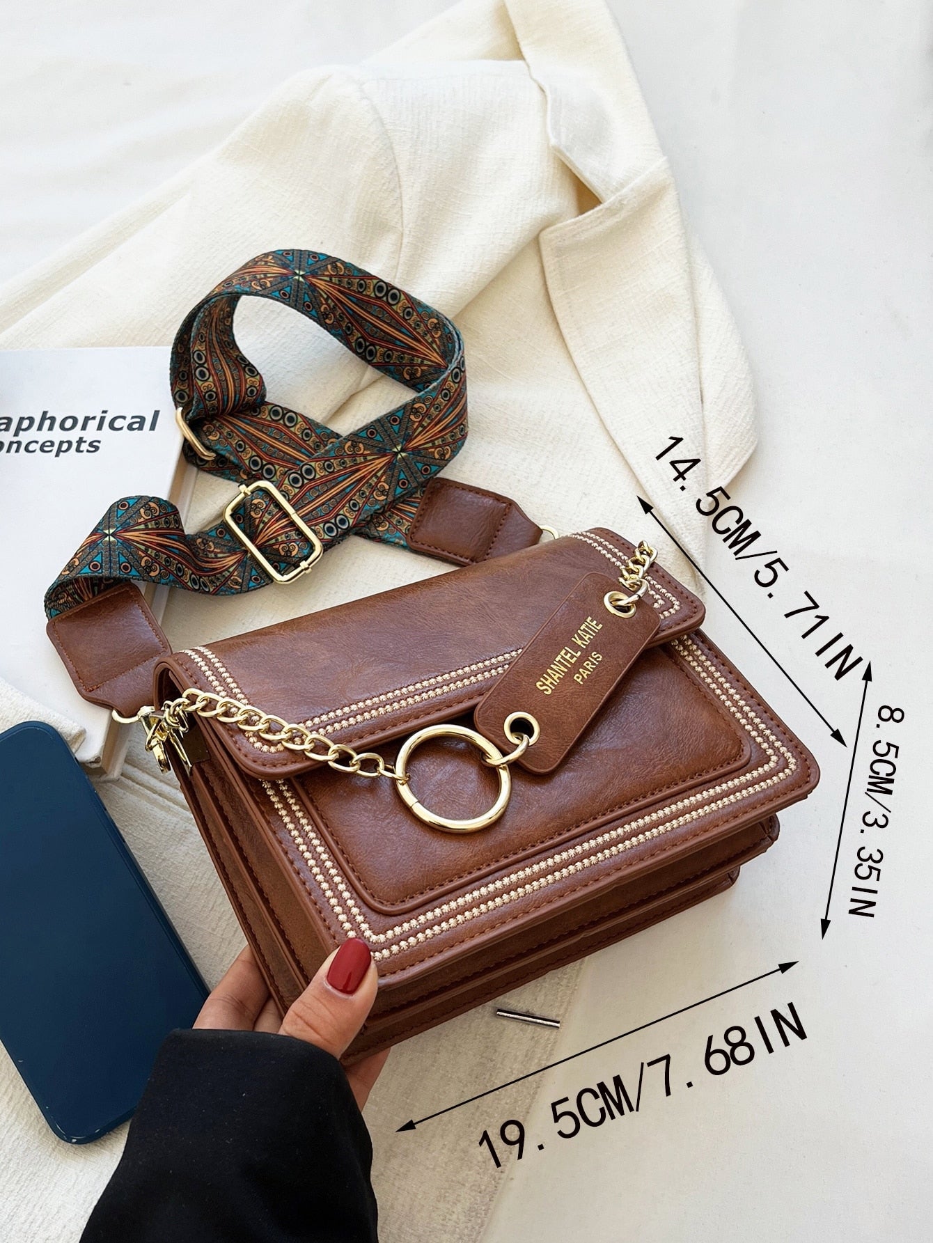 Lightweight,Business Casual Mini Minimalist Flap Square Bag for Teen Girls Women College Students,Rookies & White-Collar Workers Perfect for Office,College,Work ,Business,Commute,Outdoors, Travel, Outings