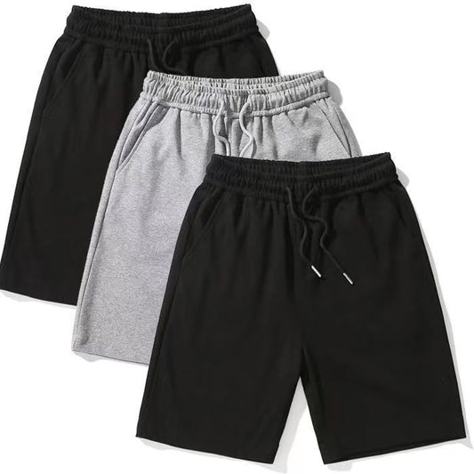 Fashion Casual Solid Color Straight Shorts For Men