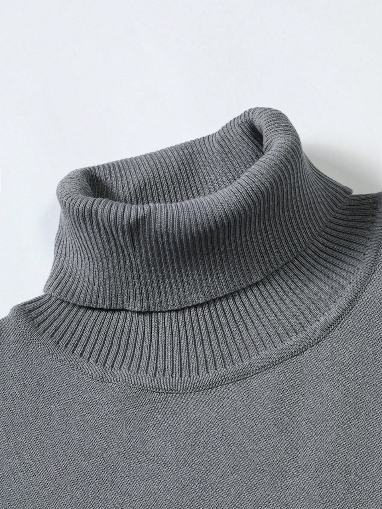 Manfinity Homme Men Solid Turtleneck Sweater