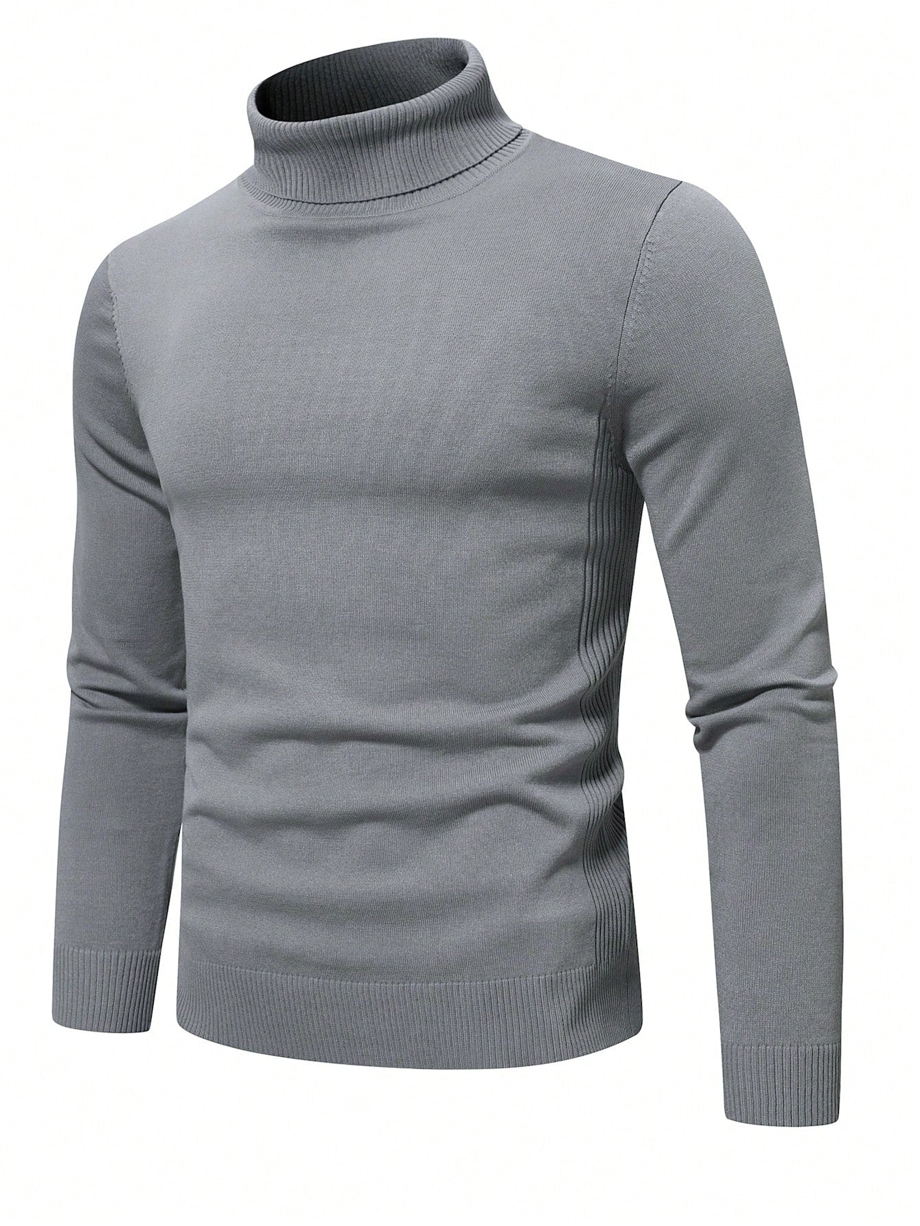 Manfinity Homme Men Solid Turtleneck Sweater