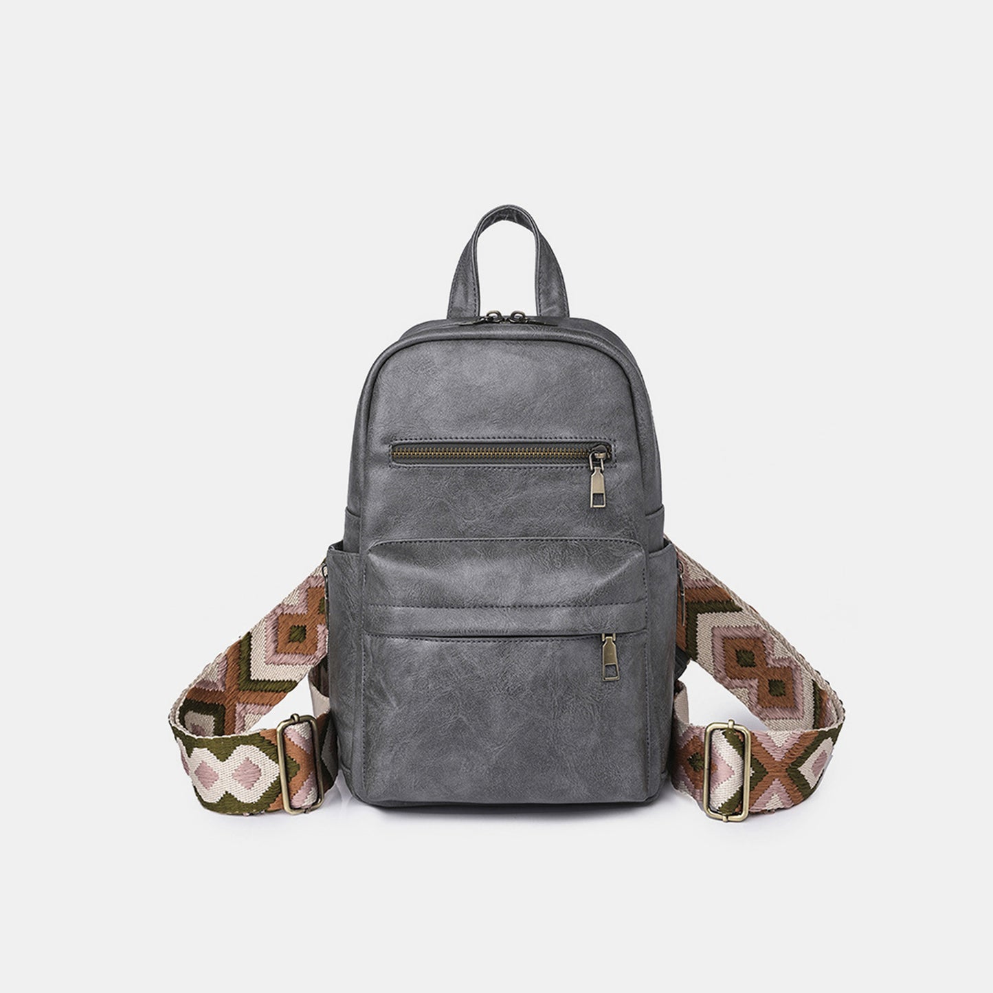 Medium PU Leather Backpack