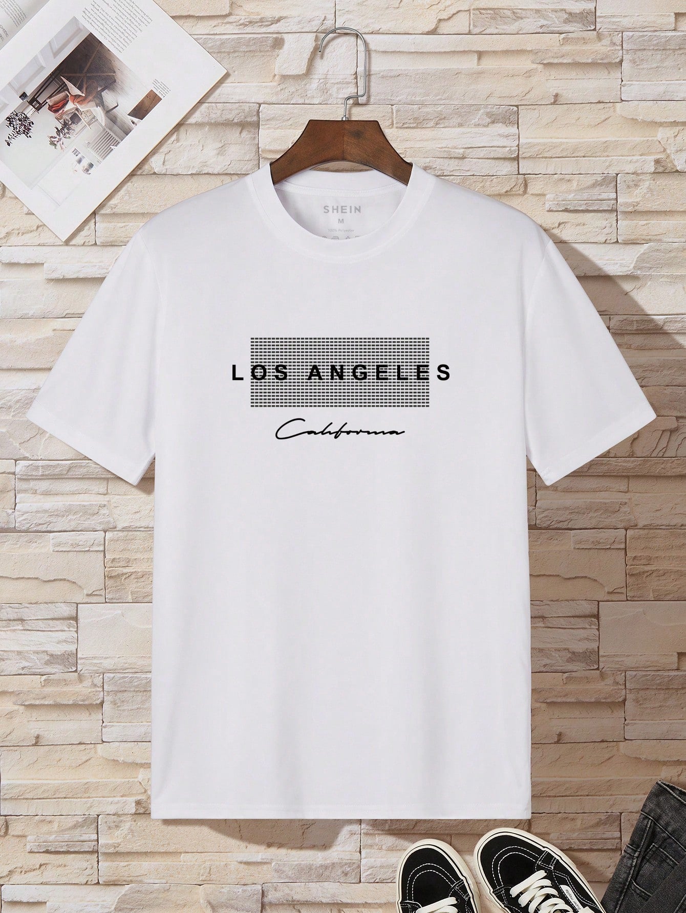 Men Letter Graphic Tee