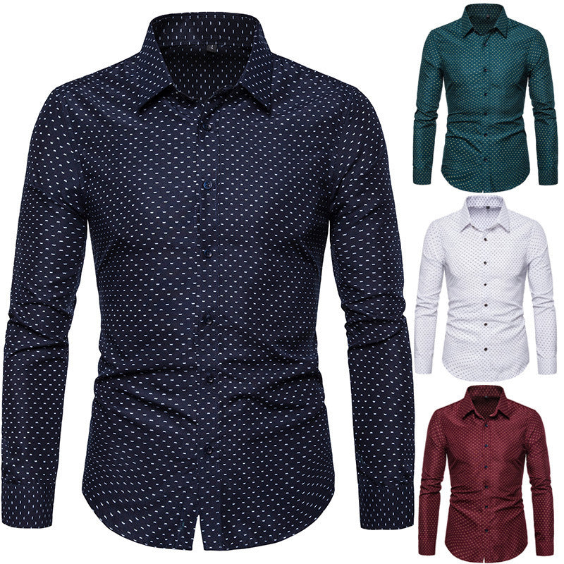 Men'S Floral Long Sleeve Shirt