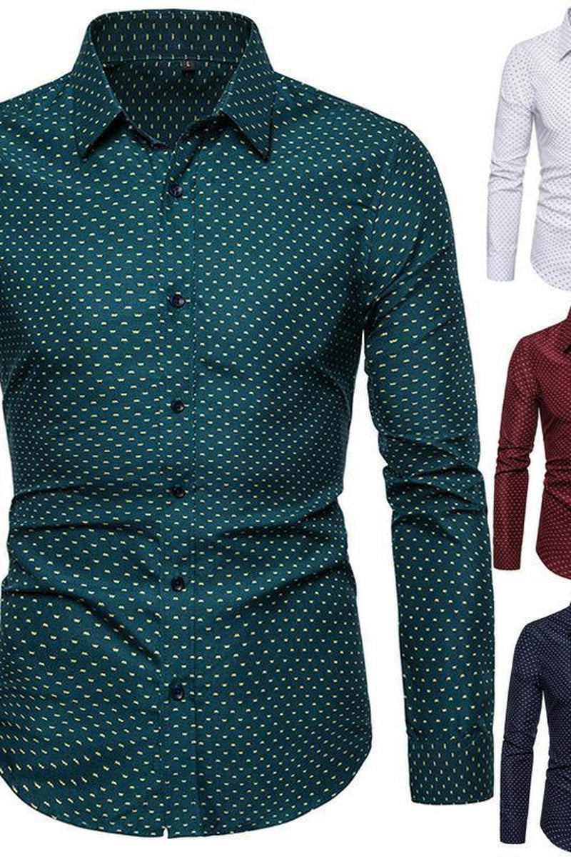 Men'S Floral Long Sleeve Shirt