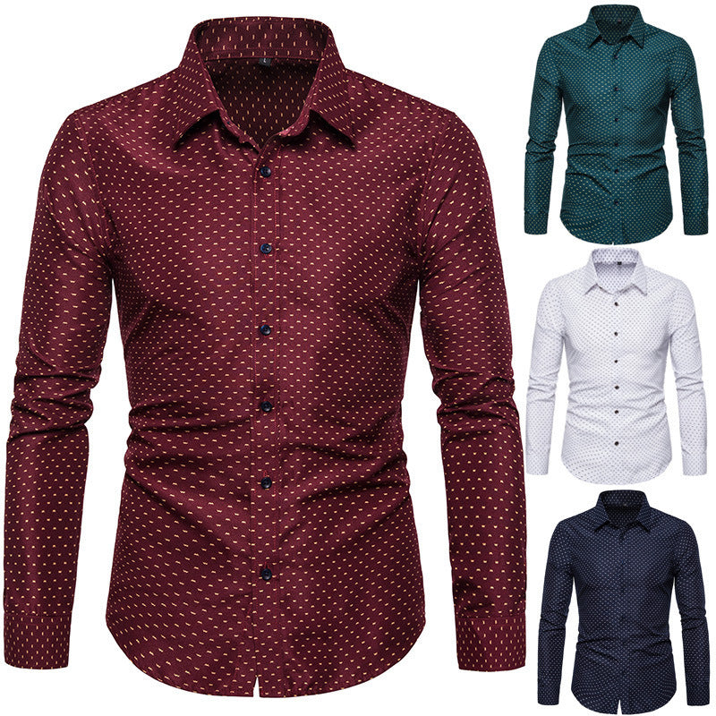 Men'S Floral Long Sleeve Shirt